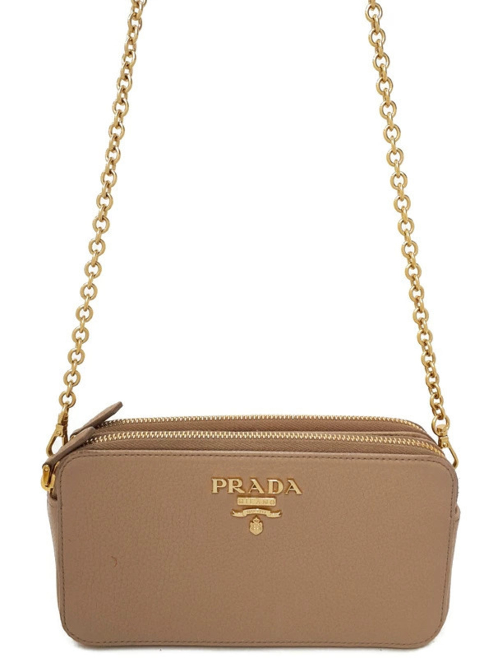 Prada Leather Chain Shoulder Bag